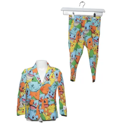 Jakkesæt (Blå, Gul, Orange) fra Opposuits Polyester