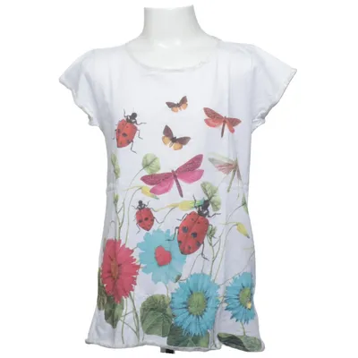 T-shirt (Wit, Meerkleurig) van Desigual Katoen