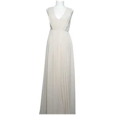 Vente kjole (Beige) fra Mamalicious Elastan, Polyester, Viscose