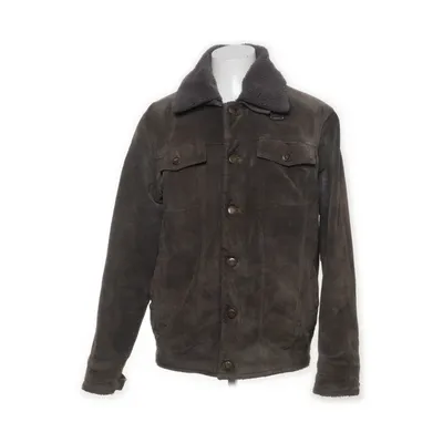 Läderjacka (Grå, Brun) från Le Frog Skinn, Polyester