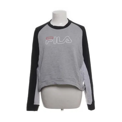 Sweatshirt (Black, Gray) from Fila Polyester, Cotton, Viscose