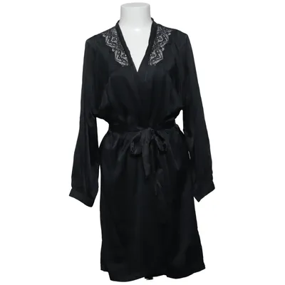 Dressing gown (Black) Polyamide, Silk