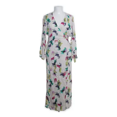 Wrap dress (White, Multicolored) from Lindex Viscose