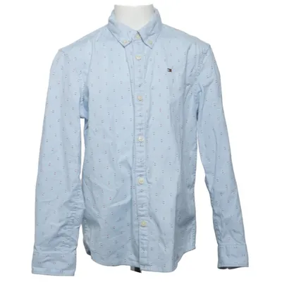 Buttondown-skjorta (Blå) från Tommy Hilfiger Bomull, Elastan