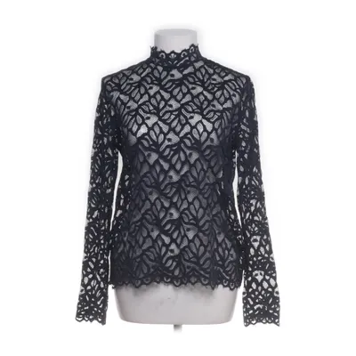 Bluse (Blå, Sort) fra Samsøe & Samsøe Elastan, Nylon, Polyester