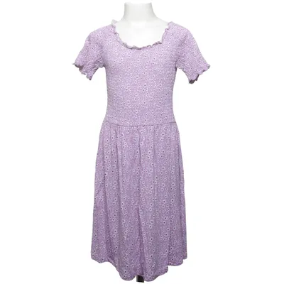 Dress (Purple, White) from Uniq Young Cotton
