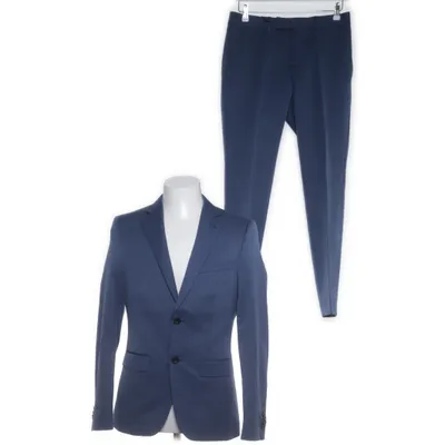 Suit (Blue) from Bläck Polyester, Wool, Viscose