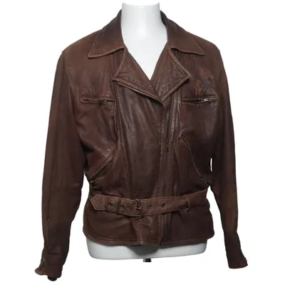 Bikerjack (Bruin) van PCP-FREE Leer, Polyester