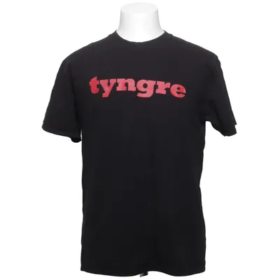T-shirt (Sort, Rød) fra Tyngre Bomuld