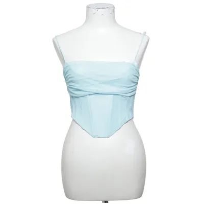 Crop top (Bleu) de Bershka Élasthane, Polyamide