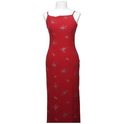 Robe longue (Rouge) de Glitzy Élasthane, Polyester