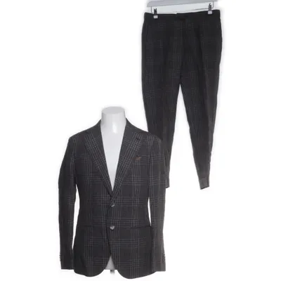 Suit (Brown) from Caruso Cupro, Linen, Polyamide, Silk