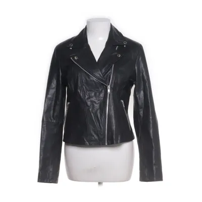 Läderjacka (Svart) från VRS Woman Polyester, Skinn