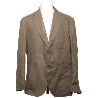 Blazer (Beige) van Emidio Tucci Linnen, Viscose