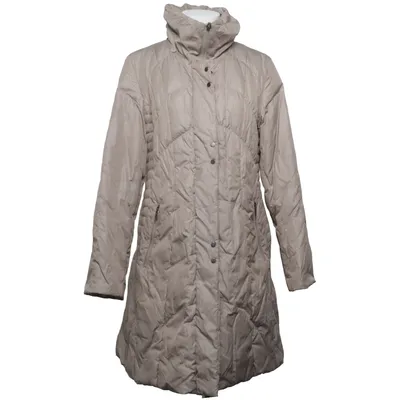 Dunfrakke (Beige) fra Frandsen Dun, Fjer, Polyamid, Polyester