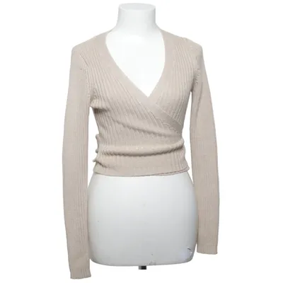 Wrap cardigan (Beige) from NA-KD Reborn Acrylic, Cotton
