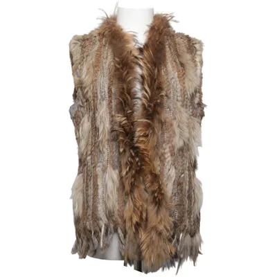 Bont gilet (Bruin, Grijs) van Lo-ika
