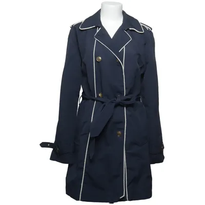 Trenchcoat (Blå) fra Lands' End Bomuld, Polyamid, Polyester