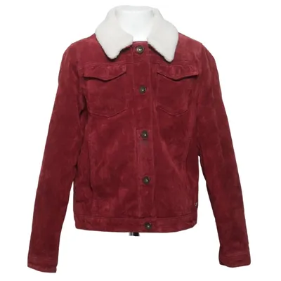 Veste en cuir (Rouge) de Pepe Jeans Cuir, Polyester