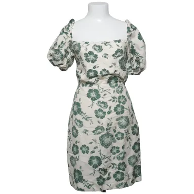 Dress (Green, White) from Reserved Linen, Polyester
