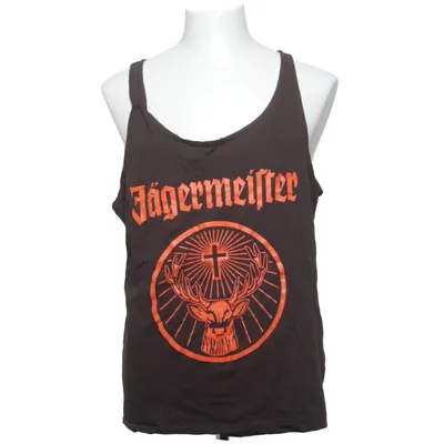 Tank Top (Black, Orange) from Jägermeister Cotton