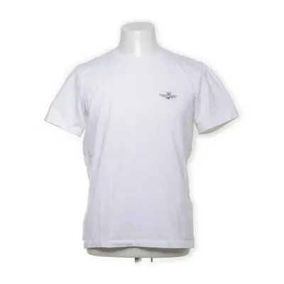 T-shirt (Vit) från Aeronautica Militare Bomull, Elastan