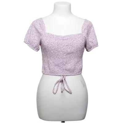 Crop top (Lila, Vit) från DF Young Elastan, Polyester