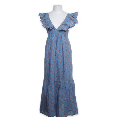 Maxi jurk (Blauw, Meerkleurig) van Mango Organisch katoen
