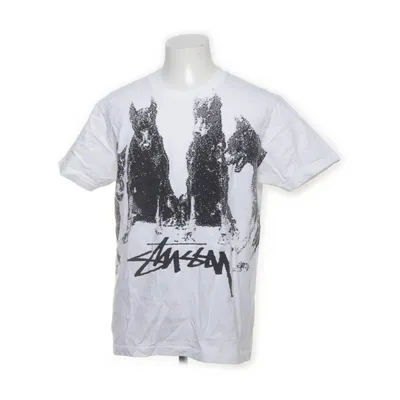 T-shirt (Vit, Svart) från Stüssy Bomull