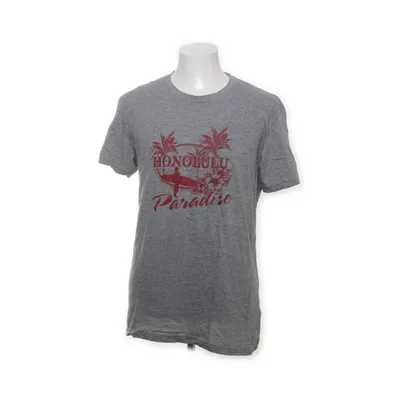 T-shirt (Grå, Röd) från Ronley Bomull, Viskos