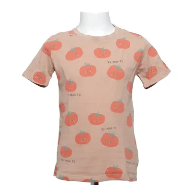 T-shirt (Beige, Rood) van Rikiki Katoen