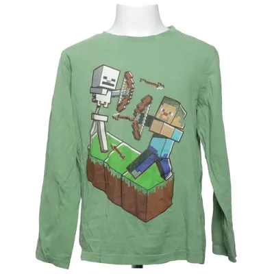 T-shirt à manches longues (Vert) de Minecraft Coton