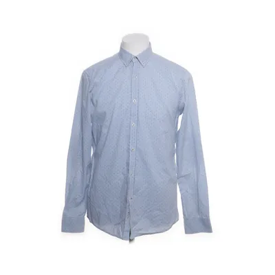 Shirt (Blue, White) from Sfera Men Cotton, Polyester