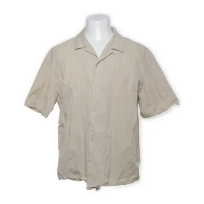 Kortärmad skjorta (Beige) från Anerkjendt Bomull, Elastan, Polyamid