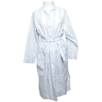 Robe de chambre (Bleu, Blanc) de Prêt à Porter Coton
