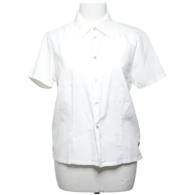 Chemise à manches courtes (Blanc) de Jackpot by Carli Gry Coton, Élasthane