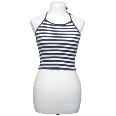 Crop top (Blue, White) from Brandy Melville Cotton