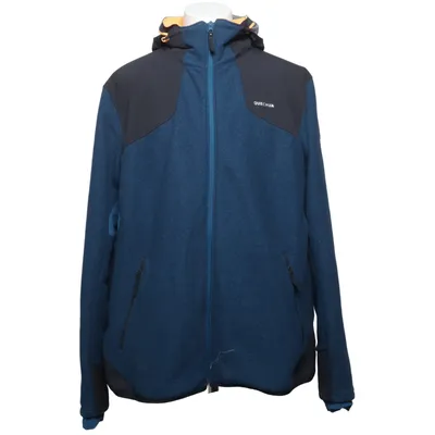 Fleece jas (Blauw, Oranje, Zwart) van Decathlon Elastaan, Polyamide, Polyester, Polyurethaan