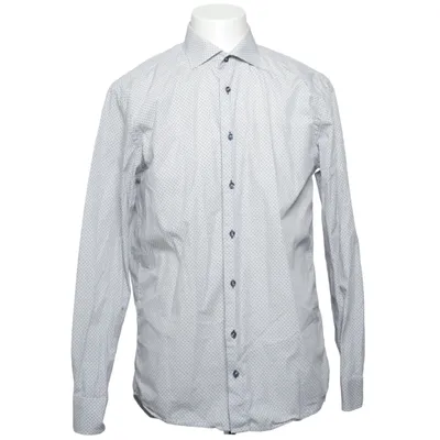 Shirt (White, Blue, Multicolored) from Oscar of Sweden Cotton