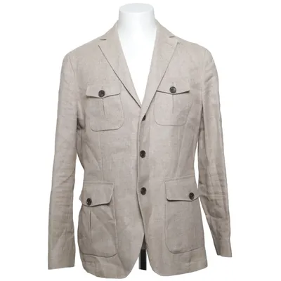 Blazer (Beige) van The Tailoring Club Katoen, Linnen, Polyester, Viscose, Wol