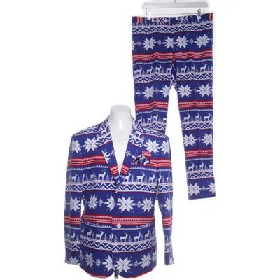 Kostym (Blå, Vit, Röd) från Opposuits Polyester