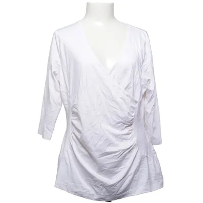 Blouse portefeuille (Blanc) de Patrizia Dini Élasthane, Polyamide