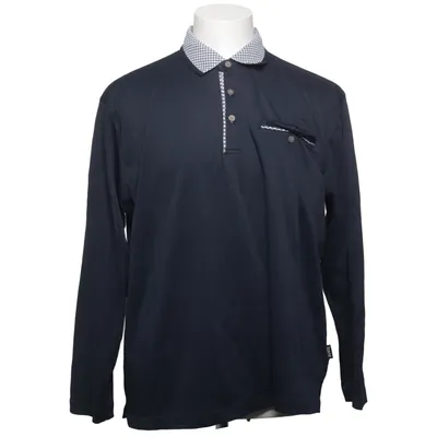 Rugby shirt (Blauw) van Hajo Katoen, Polyester