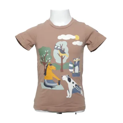 T-shirt (Brown, Multicolored) from Polarn O. Pyret Organic cotton