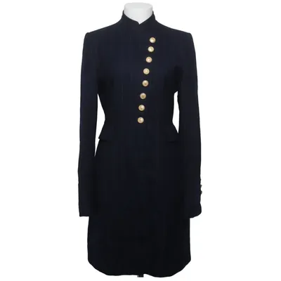 Manteau (Bleu) de Mark Cachemire, Laine