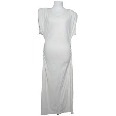 Robe longue (Blanc) de H&M Modern Classic Viscose, Polyamide, Élasthane, Polyester