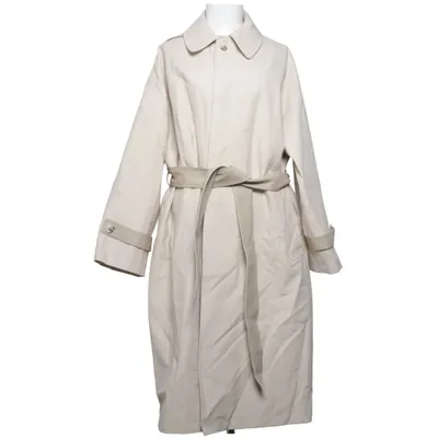 Trenchcoat (Beige) fra Meotine Bomuld, Elastan, Læder, Polyester