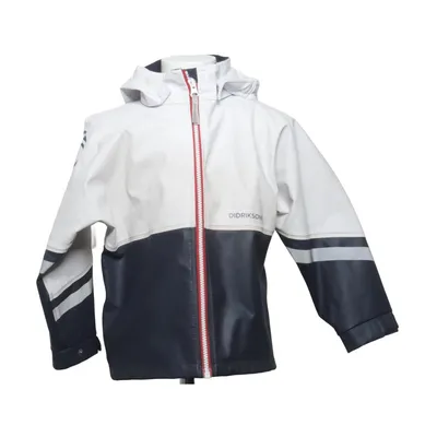 Regenjack (Wit, Blauw) van Didriksons Polyester