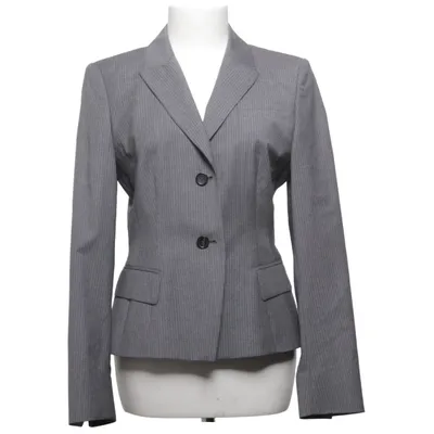 Blazer (Gray) from Strenesse Gabriele Strehle Acetate, Cupro, Wool