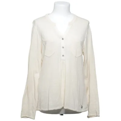 T-shirt manches longues (Beige) de 365 Three-Sixty-Five Coton, Lin